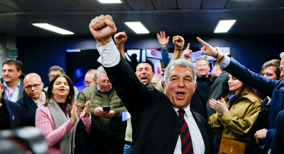 九游会-拉波尔塔历史性连任：得票率创新高，掌舵巴萨至2031年